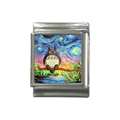 Cartoon Starry Night Art Van Gogh Parody Italian Charm (13mm) by Sarkoni