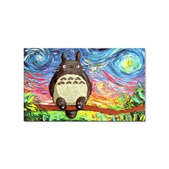 Cartoon Starry Night Art Van Gogh Parody Sticker (rectangular) by Sarkoni