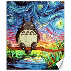 Cartoon Starry Night Art Van Gogh Parody Canvas 20  X 24  by Sarkoni