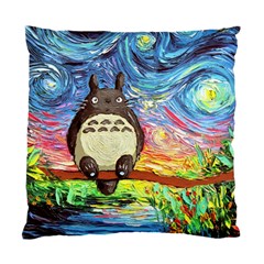 Cartoon Starry Night Art Van Gogh Parody Standard Cushion Case (one Side)