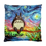 Cartoon Starry Night Art Van Gogh Parody Standard Cushion Case (Two Sides) Front