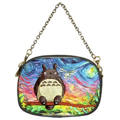 Cartoon Starry Night Art Van Gogh Parody Chain Purse (two Sides)