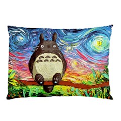 Cartoon Starry Night Art Van Gogh Parody Pillow Case by Sarkoni