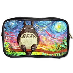 Cartoon Starry Night Art Van Gogh Parody Toiletries Bag (one Side) by Sarkoni