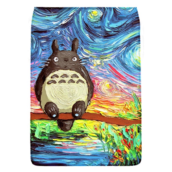 Cartoon Starry Night Art Van Gogh Parody Removable Flap Cover (S)