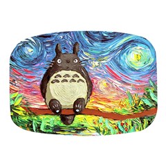 Cartoon Starry Night Art Van Gogh Parody Mini Square Pill Box by Sarkoni