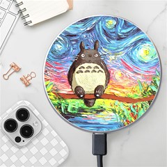 Cartoon Starry Night Art Van Gogh Parody Wireless Fast Charger(white) by Sarkoni