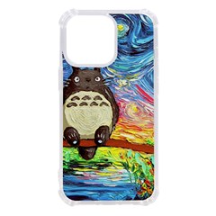 Cartoon Starry Night Art Van Gogh Parody Iphone 13 Pro Tpu Uv Print Case