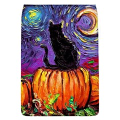 Halloween Art Starry Night Hallows Eve Black Cat Pumpkin Removable Flap Cover (l)