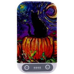 Halloween Art Starry Night Hallows Eve Black Cat Pumpkin Sterilizers by Sarkoni