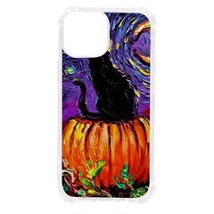 Halloween Art Starry Night Hallows Eve Black Cat Pumpkin Iphone 13 Mini Tpu Uv Print Case by Sarkoni