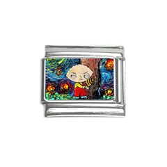 Cartoon Starry Night Vincent Van Gogh Italian Charm (9mm) by Sarkoni