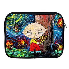 Cartoon Starry Night Vincent Van Gogh Apple Ipad 2/3/4 Zipper Cases by Sarkoni