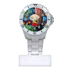 Cartoon Starry Night Vincent Van Gogh Plastic Nurses Watch by Sarkoni