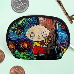 Cartoon Starry Night Vincent Van Gogh Accessory Pouch (medium) by Sarkoni