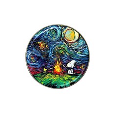 Dog Cartoon Starry Night Print Van Gogh Parody Hat Clip Ball Marker (10 Pack) by Sarkoni