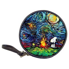 Dog Cartoon Starry Night Print Van Gogh Parody Classic 20-cd Wallets by Sarkoni