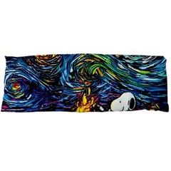 Dog Cartoon Starry Night Print Van Gogh Parody Body Pillow Case Dakimakura (two Sides) by Sarkoni