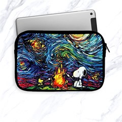 Dog Cartoon Starry Night Print Van Gogh Parody Apple Ipad Mini Zipper Cases by Sarkoni