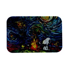 Dog Cartoon Starry Night Print Van Gogh Parody Open Lid Metal Box (silver)   by Sarkoni