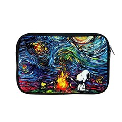 Dog Cartoon Starry Night Print Van Gogh Parody Apple Macbook Pro 13  Zipper Case by Sarkoni