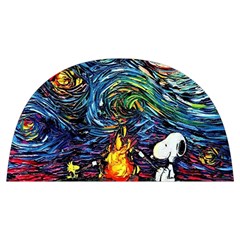 Dog Cartoon Starry Night Print Van Gogh Parody Anti Scalding Pot Cap by Sarkoni