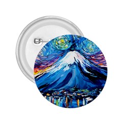 Mount Fuji Art Starry Night Van Gogh 2 25  Buttons by Sarkoni