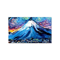 Mount Fuji Art Starry Night Van Gogh Sticker Rectangular (100 Pack) by Sarkoni