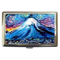 Mount Fuji Art Starry Night Van Gogh Cigarette Money Case by Sarkoni