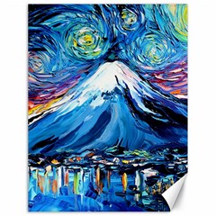 Mount Fuji Art Starry Night Van Gogh Canvas 18  X 24  by Sarkoni