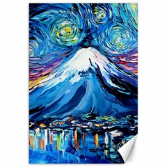 Mount Fuji Art Starry Night Van Gogh Canvas 20  X 30  by Sarkoni