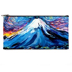 Mount Fuji Art Starry Night Van Gogh Pencil Case by Sarkoni