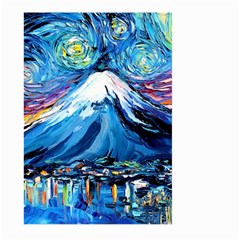 Mount Fuji Art Starry Night Van Gogh Large Garden Flag (two Sides) by Sarkoni