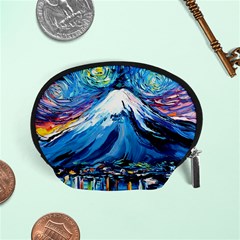 Mount Fuji Art Starry Night Van Gogh Accessory Pouch (small) by Sarkoni