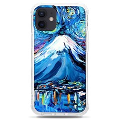 Mount Fuji Art Starry Night Van Gogh Iphone 12 Mini Tpu Uv Print Case	 by Sarkoni