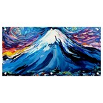 Mount Fuji Art Starry Night Van Gogh Banner and Sign 4  x 2  Front