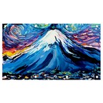 Mount Fuji Art Starry Night Van Gogh Banner and Sign 7  x 4  Front