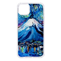 Mount Fuji Art Starry Night Van Gogh Iphone 14 Plus Tpu Uv Print Case by Sarkoni