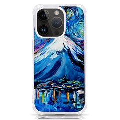 Mount Fuji Art Starry Night Van Gogh Iphone 14 Pro Tpu Uv Print Case by Sarkoni