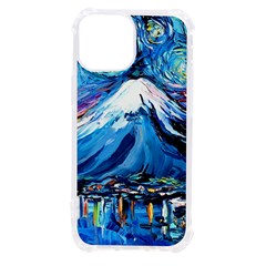 Mount Fuji Art Starry Night Van Gogh Iphone 13 Mini Tpu Uv Print Case