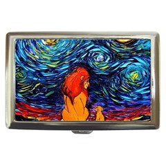 Lion Art Starry Night Van Gogh Cigarette Money Case