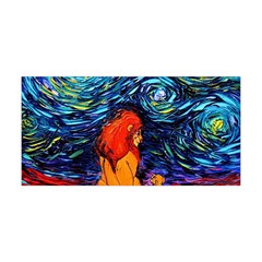 Lion Art Starry Night Van Gogh Yoga Headband by Sarkoni