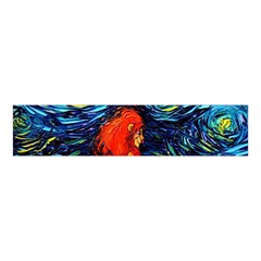 Lion Art Starry Night Van Gogh Velvet Scrunchie by Sarkoni