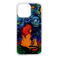 Lion Art Starry Night Van Gogh Iphone 14 Pro Max Tpu Uv Print Case by Sarkoni