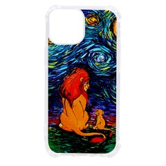 Lion Art Starry Night Van Gogh Iphone 13 Mini Tpu Uv Print Case by Sarkoni