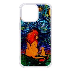 Lion Art Starry Night Van Gogh Iphone 13 Pro Tpu Uv Print Case by Sarkoni