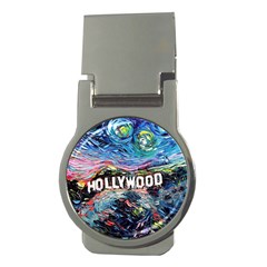 Hollywood Art Starry Night Van Gogh Money Clips (round)  by Sarkoni