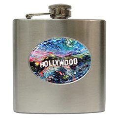 Hollywood Art Starry Night Van Gogh Hip Flask (6 Oz) by Sarkoni