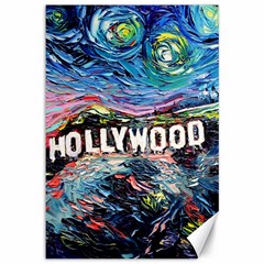 Hollywood Art Starry Night Van Gogh Canvas 12  X 18  by Sarkoni