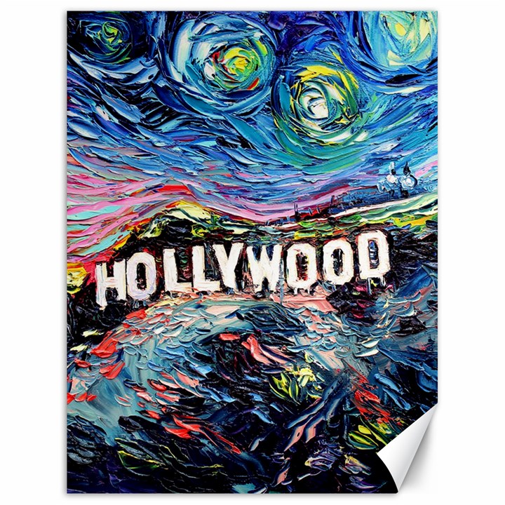 Hollywood Art Starry Night Van Gogh Canvas 18  x 24 